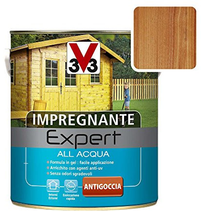 V33 Lasure à l'eau expert 0,75 lt – Noyer foncé