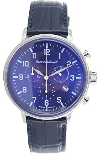 Messerschmitt Aristo Herren Uhr Edelstahl Chronograph ME-4H168L Leder