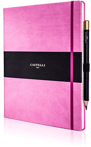 Castelli RQ27/25-444 Tucson Notizbuch, liniert, groß, Rosa