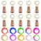 Flaschenlicht lichterkette,RcStarry Weinflaschen LED lichterkett, 10er stück Mini-Lichterkette 2M 20 Leds Silberdraht Licht Sternenlicht für Flasche DIY, Weihnachten, Hochzeit, Halloween (bunte)