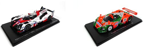 - Lot von 2 Autos Le Mans Spark 1/43 für Hachette Japon: Toyota TS050 2017 + Mazda 787B 1991 (01 + 02)