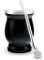 caámate. Mate Tee Becher Set ● Matebecher Edelstahl doppelwand isolier Design + Matetrinkhalm Edelstahl (schwarz)
