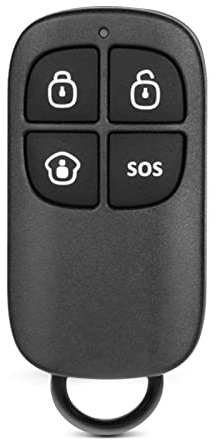 Chuango RC-80 - Fernbedienung, 2 Stück, handlich, Kontrolle der Alarmsysteme: Scharf schalten, Entschärfen, Home-Modus, Notruf, Mute, Unmute