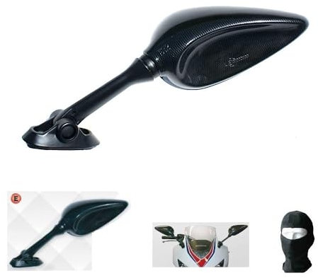 KOMPATIBEL MIT Yamaha YZF 750 R7 Paar Fairing Spiegel FÜR Motorrad-Spiegel GENEHMIGT Carbon Look