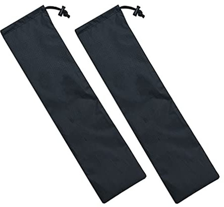 ifundom Camping Tent Pole Bag 2pcs Tent Pole Bag Trekking s Carrying Case for Walking Stick Trekking Hiking s Black Fishing Rod