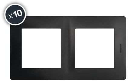 Plaque 2 Postes Horizontale Ou Verticale - Gamme Caly - DEBFLEX 801060