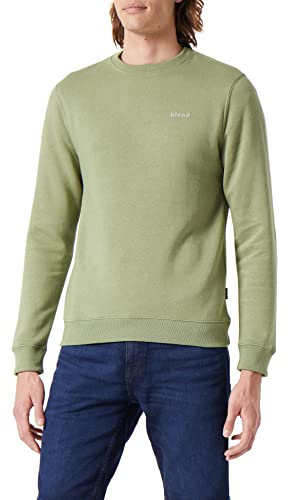 BLEND BHDownton Crew neck sweatshirt Crew neck sweatshirt Herren Sweatshirt Pullover Pulli mit Rundhalsausschnitt, Größe:M, Farbe:Oil Green (170115)