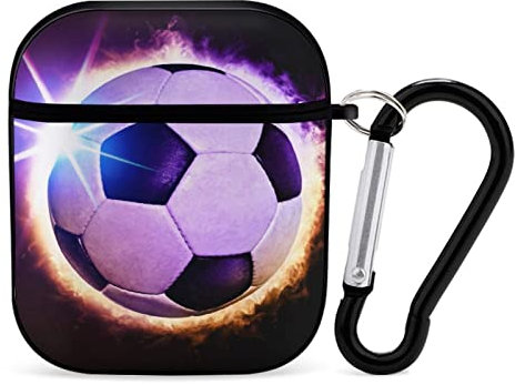 Airpods-Hülle Fußball Glanz Airpod Hard Case Cover Kopfhörerhüllen Für Apple Airpods1 Airpods2