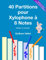 40 Partitions pour Xylophone à 8 Notes: Notes à colorier