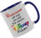 Crealuxe Kaffeetasse ' Wunschname ist nie zu alt für einen Disney Film ' mit Motiv, Tasse mit Druck, auch individuell mit Spruch, Foto, Wunschtext, Name (Blau)