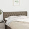Tidyard Kopfteil mit Ohren Polsterkopfteil Betthaupt Bett Kopfteil Kopfenden Bettkopfteil für Bett Kopfteil für Bett Bettgestell Bettrahmen Schlafzimmer Taupe 147x16x78/88 cm Stoff