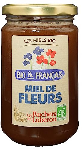 Les Ruchers du Luberon - Miel Bio & Français 400 g - Fleurs