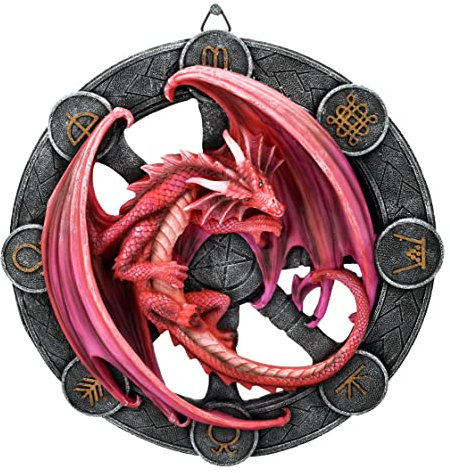 Pacific Giftware Wandrelief Drache Lammas by Anne Stokes 27 cm | Figur Statue Dragons of the Sabbats