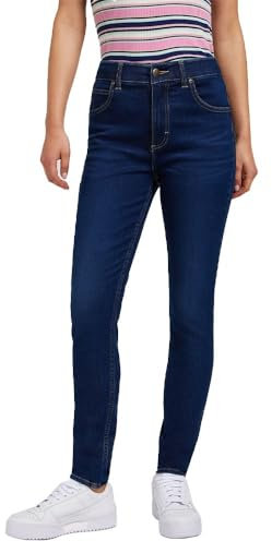 Lee Women's ULC Skinny Jeans, Deepest Dark, 31W x 33L