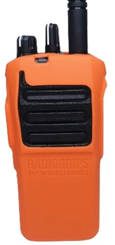 Klein Electronics SILICO-R7-O RadioGrips Silikon-Tragetasche für Motorola R7 Serie Radios, Orange