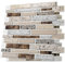 Art3d Azulejos adhesivos para salpicaduras de cocina, 10 hojas para cocina, baño, lavandería, salpicaduras, 30 x 30 cm, diseño de piedra marrón