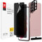 BERSEM Lot de 2+2 Privacy Protecteur Écran Pour Samsung Galaxy S21, 6.2 Pouces Verre Trempé de Caméra Protecteur, Anti-Spy Film TPU Flexible, Installation Facile