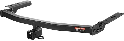 VEVOR Gancio di Rimorchio Classe 3, Ricevitore da 2 Pollici, Telaio in Tubo d'Acciaio Q455B, Gancio Multi-Fit per Ricevere Supporto a Sfera, Portapacchi, Portabiciclette e Gancio di Traino, Nero
