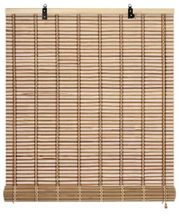 FENGSHOUU Rideau en Bambou,Store Enrouleur Bambou Naturel,Stores À Rouleaux Romains,75% Protection Solaire Intimité Écran,pour Fenêtre,Jardin,Balcon,Personnalisable,Largeur×Hauteur (170cm x 160cm)