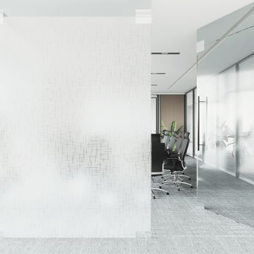 vidaXL Fensterfolien 4 STK., Fensterfolie Selbstklebend, Sichtschutzfolie für Zuhause Büro, Milchglasfolie, Statisch Matt Sternen-Muster PVC