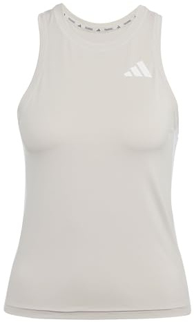 adidas Damen Train Essentials 3-Stripes Workout Tank, Wonder Alumina/White, L