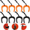Türstopper für Ersthelfer, Taktischer Polizei-Türstopper mit Nylonschnur, Aufsätze für Strafverfolgung, Notfall, Medizinische Dienste, Feuerwehrmann-Zubehör (Schwarz und Orange), 8 Stück