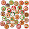 MORCART 30PCS Christmas Magnets for Fridge, Refrigerator Magnets Merry Xmas Decoration Dishwasher Locker Whiteboard Magnetic Board Cabinets Classroom Office Cubicle Biscuits