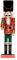 XIAOXIAOYU Figurine de soldat casse-noisette traditionnelle en bois - Casse-noisette de Noël - 50 cm - Pour bureau