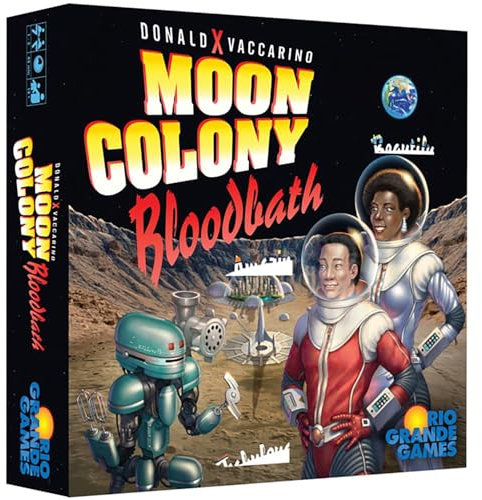 Rio Grande Games: Moon Colony Bloodbath – Strategie-Kartenspiel, Überleben im Weltraum, Motorenbau, Losing Tableau-Spiel, ab 14 Jahren, 1–5 Spieler