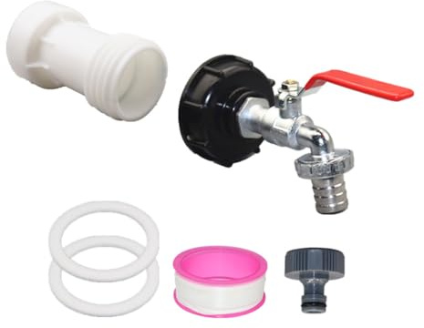 Anlising Rubinetto per Cisterna, Adattatore per Serbatoio, IBC Serbatoio Adattatore, IBC Adattatore Rubinetto Giardino, Adattatore Serbatoio, IBC Rubinetto Cisterna, per Serbatoi di Pioggia, Giardino