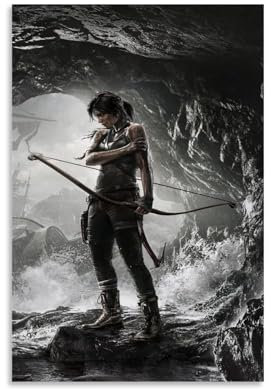 NVBKJH Tomb Raider Poster Dekorative Malerei Leinwand Wandkunst Wohnzimmer Poster Schlafzimmer Malerei 12x18inch(30x45cm)