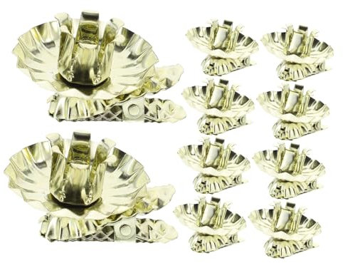 KOMBIUDA 10stücke Weihnachtskerzenhalter Aus Eisen Förmige Kerzenclips Für Festliche Dekoration Für Wreaths Und Kuchendekorationen Stabil Und Leicht Mit Glatter Oberfläche