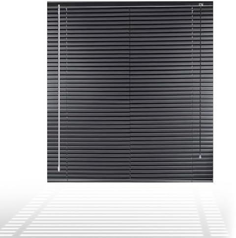 Tende Veneziane In Alluminio Nero 40/60/85/90/100/105/120/140cm Tende Orizzontali Per Finestre, Tende Veneziana Oscuranti Per Interni Esterni