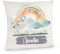 wolga-kreativ personalisiertes Kissen mit Namen – Regenbogen & Heißluftballon Motiv – Flauschiges Kuschelkissen mit Namen – Dekokissen Kinderzimmer
