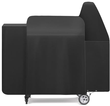 Grill Cover for Pit Boss 820 Deluxe,Pro Series 850,820FB 820D3 820SC 820XL 820PS1 820CS1,Z Grill 700 Series,Outdoor Heavy Duty 600D Waterproof BBQ Pitboss Smoker Cover for 820D PB820FB Grill,Black