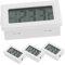 TOYANDONA 4 Piezas Termómetro Termostato Hidrómetro Digital Mini Hidrómetros Mini Medidor De Temperatura Electrónico Digital Medidor De Temperatura Interior Monitor De Temperatura Plástico