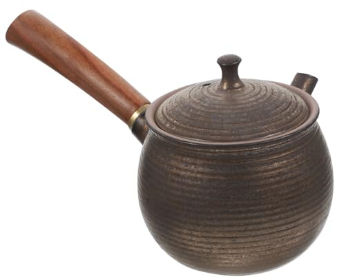 LABRIMP Wrendale Teapot Infuser Vintage Teapot Side Handle Heat-Resistant Ceramic Tea Pot for Tea and Cup