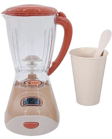 Kitchen Toy, Pretend Blender, Cooking Appliance, Realistic Sound Effects, Battery Operated Design, Preschool Fun, 17 x 5.3 cm/6.69 x 2.09 inches, Pink 1 Piece, 220 g
