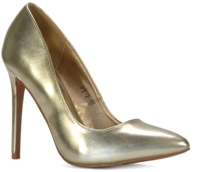 ESSEX GLAM Women’s Pointed Toe Stiletto Heels Ladies High Heel Pumps Shoes for Parties Nights Out Wedding Size 3-8