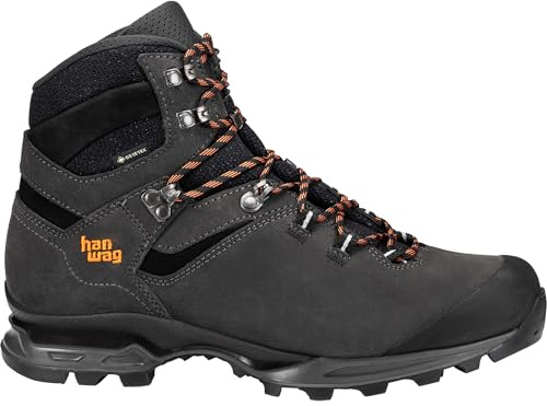 Hanwag Herren Tatra Light GTX Schuhe, Asphalt-orange, 41.5