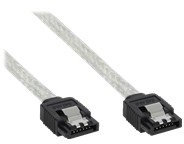 InLine SATA 6Gb/s Kabel rund - mit Lasche - 0,75m, 27307R