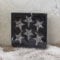 6er-Set Glas-Sterne, Weihnachtsschmuck (4,5 cm)