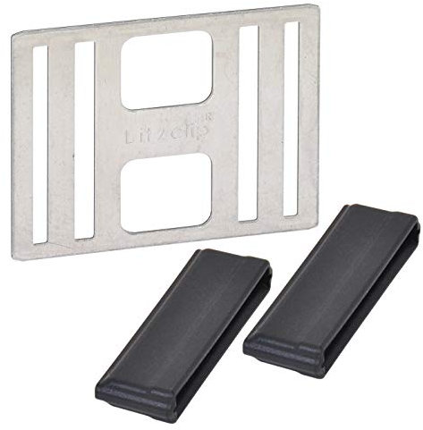 Kerbl 442002/056 Litzclip Bandverbinder für 40mm Bänder, Edelstahl, 5 Stück