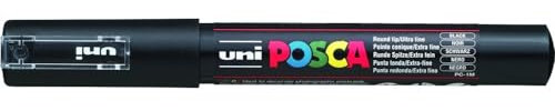 Uni-Ball Posca PC-1M Schwarz, 12 Stück