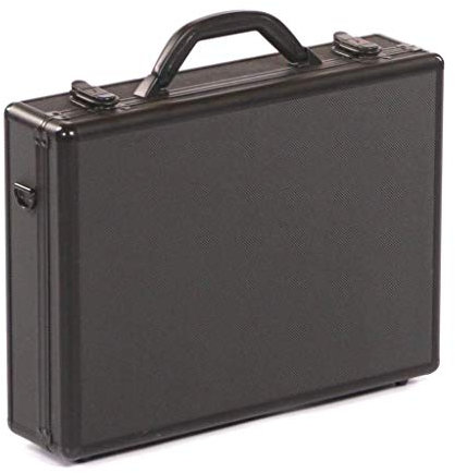 Executive Aluminium Business Laptop Flight Case Briefcase Storage Box Bag Black