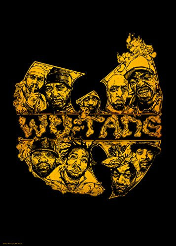 onthewall Kunstdruck Wu-Tang Clan 70 x 50 cm Retro Poster für Heimbüro