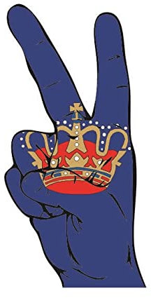 U24 Aufkleber Peace Finger Fehmarn Autoaufkleber Sticker