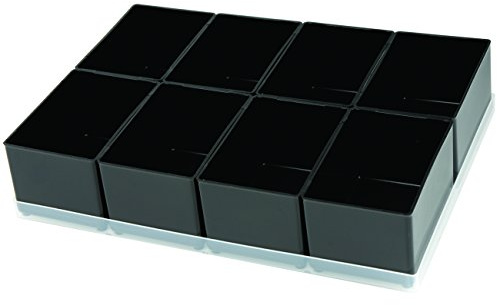 raaco 142014.0 Einteilungsset 55 8xA8-1, Schwarz