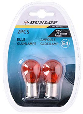 Dunlop Fahrzeug Dunlop Auto Beleuchtung 2-Wege Auto Lampen Set 12V BAU15S PY21W E4, 06141