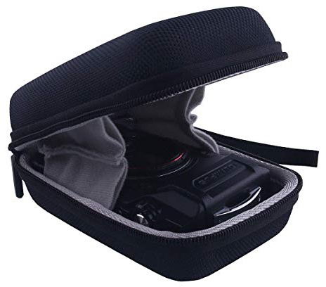 WERJIA Hard Carrying Case for Olympus Tough TG-7/TG-6/ TG-5/TG-4 Digital Camera Case(Black)
